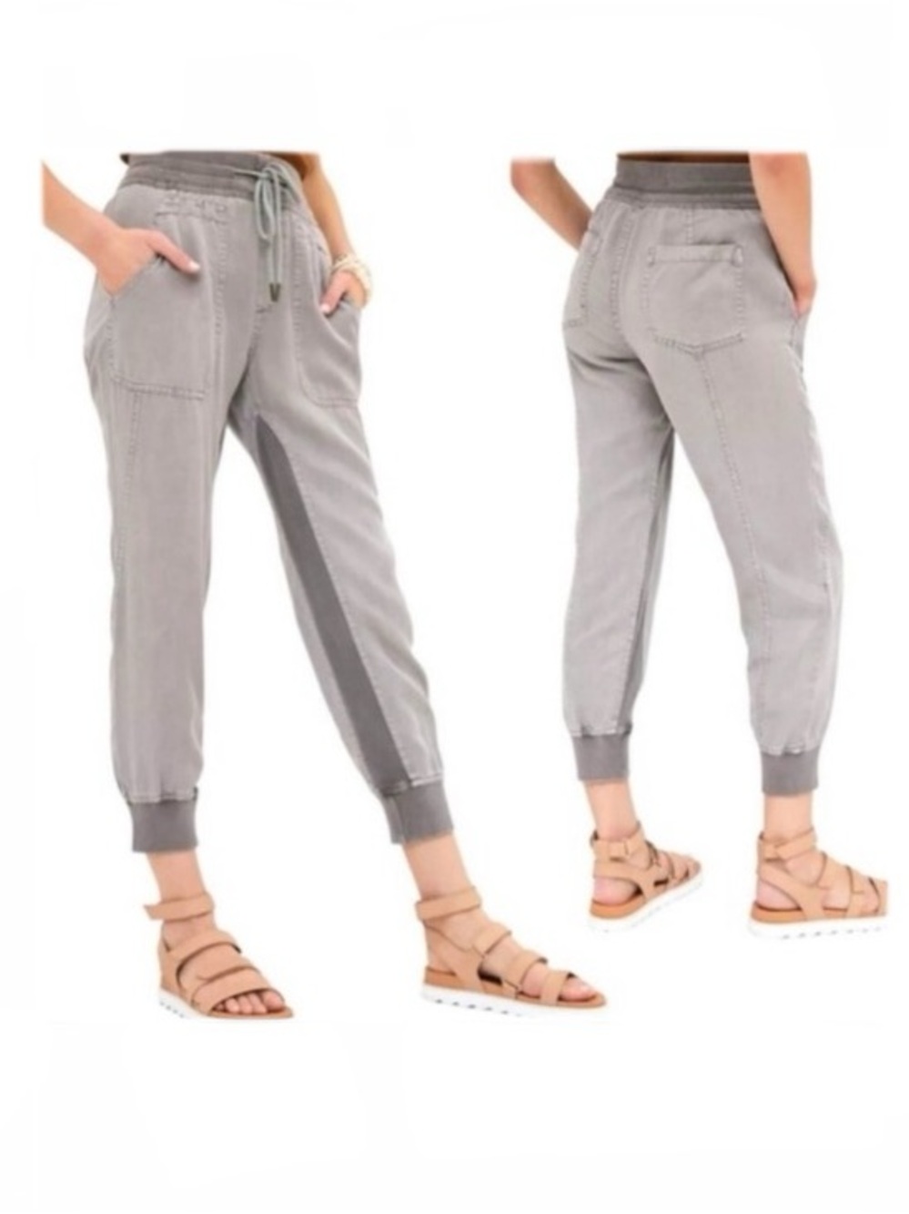 Anthropologie The Nomad Women’s Jogger Pants Silver Gray